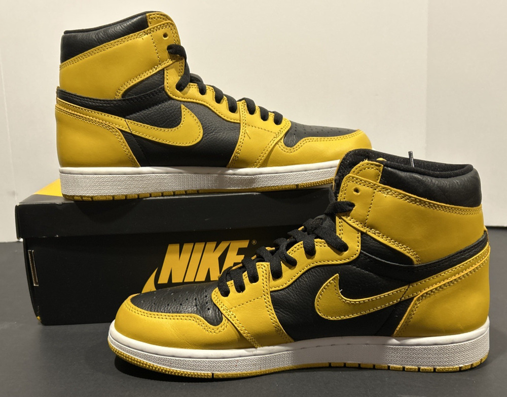 Nike Air Jordan 1 Retro High Size 10.5 Pollen/Black-White Style 555088–701
